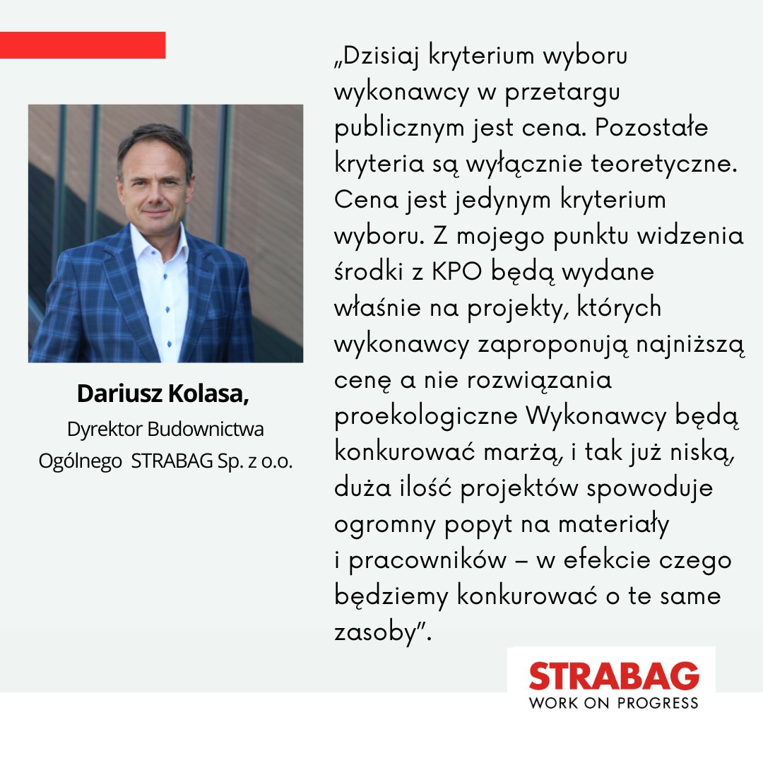 STRABAG_PL's tweet image. ▶️ Dariusz Kolasa, dyrektor Budownictwa Ogólnego #STRABAG w panelu „Zielone Budownictwo”.
@EECKatowice
#WorkOnProgress #ZieloneBudownictwo #STRABAGwPolsce #People #Planet #Progress