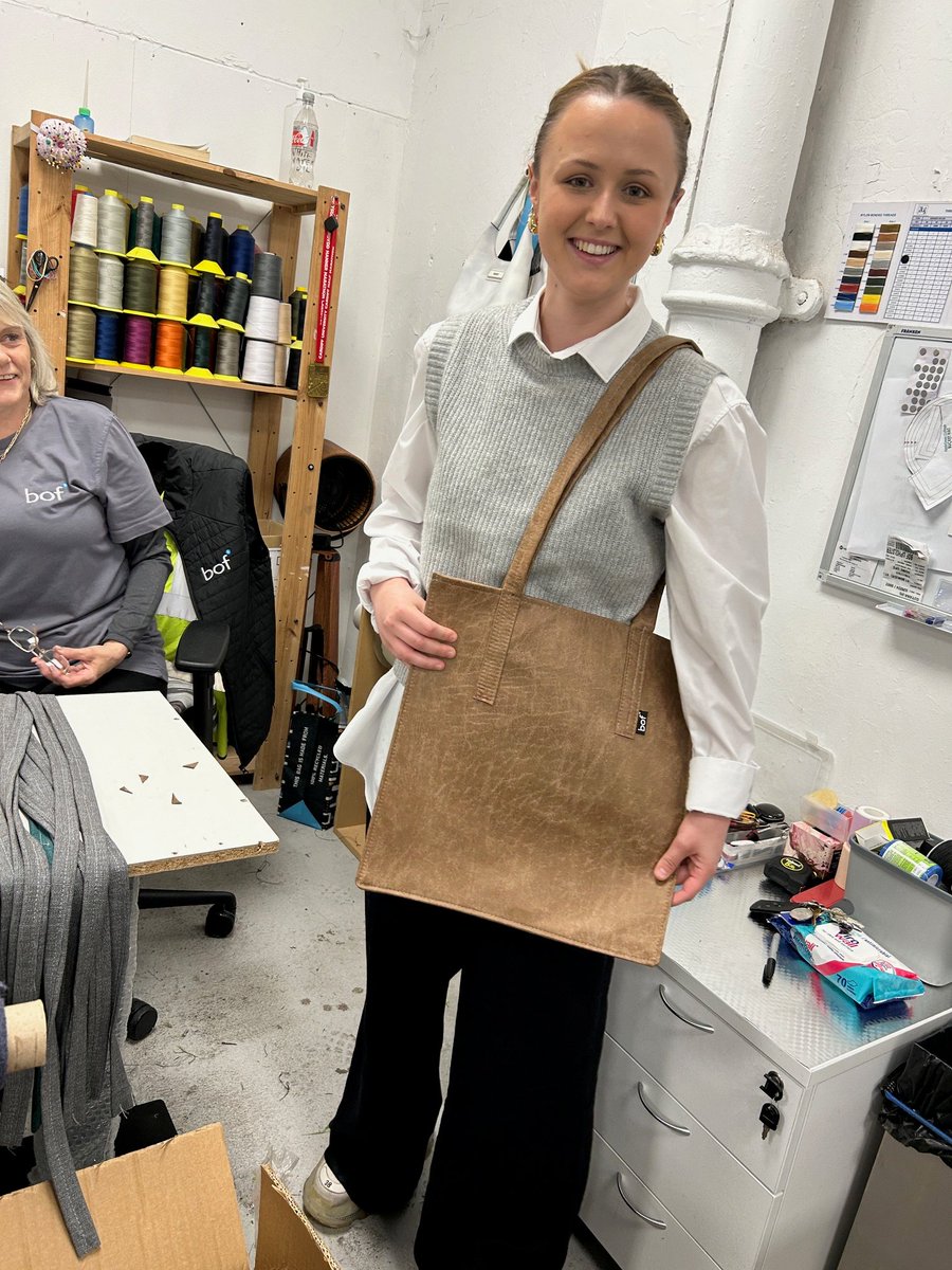 We’ve had a fantastic time today, we invited Jessica our Cardiff University, Student Insight to our Reupholstery Facility, she even made an ‘Eco Tote’ of her own from our stocked fabric off-cuts!

#sustainability #Furniture #reupholstery #University #futuretalent
@cardiffuni