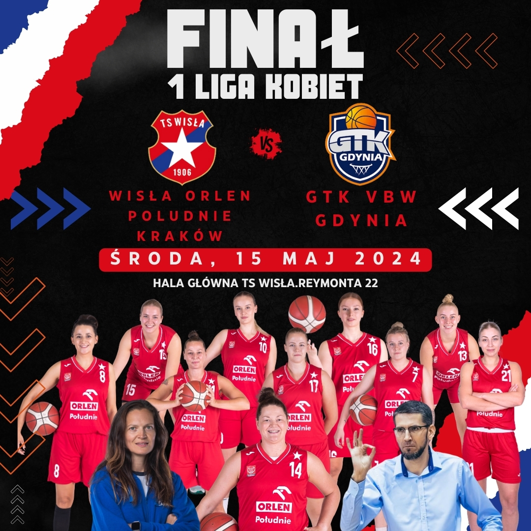 Wisła Basket (@wisla_basket) on Twitter photo 🏀1 Liga Kobiet🏀
GAME II FINAŁU
Takie są PLAYOFF'y➡️tu w grze zostaje tylko zwycięzca.
Hala Główna przy Reymonta 22 🏠
Obecność✔️obowiązkowa
Emocje🤯gwarantowane
Walka⚔️40 minut
FINAŁ 🏆 na który ciężko pracowaliśmy cały sezon
<a href="/ORLENpoludnie/">ORLEN Południe</a> 🏀1 Liga Kobiet🏀
GAME II FINAŁU
Takie są PLAYOFF'y➡️tu w grze zostaje tylko zwycięzca.
Hala Główna przy Reymonta 22 🏠
Obecność✔️obowiązkowa
Emocje🤯gwarantowane
Walka⚔️40 minut
FINAŁ 🏆 na który ciężko pracowaliśmy cały sezon
<a href="/ORLENpoludnie/">ORLEN Południe</a>