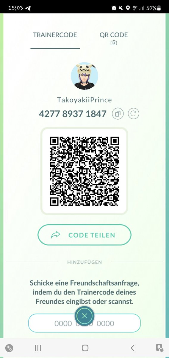 Lass uns Freunde in Pokémon GO sein! Mein Trainercode ist 427789371847

#pokemonGOfriends 
#pokemongo #pokemonGOapp
#ポケモンGO
#PokemonGOfriend