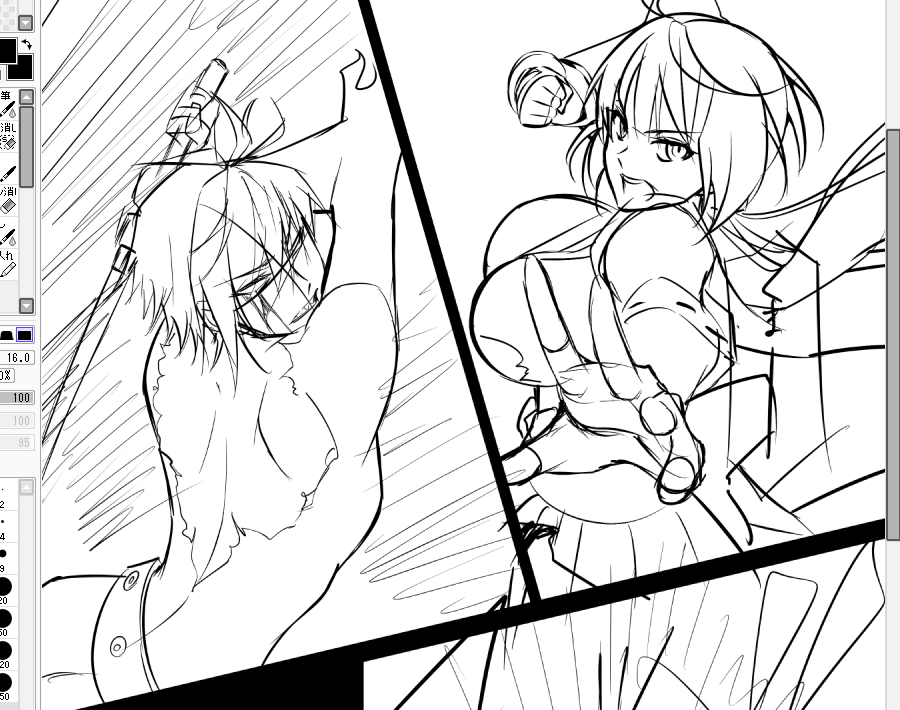 ここだけ見るとバトル漫画 