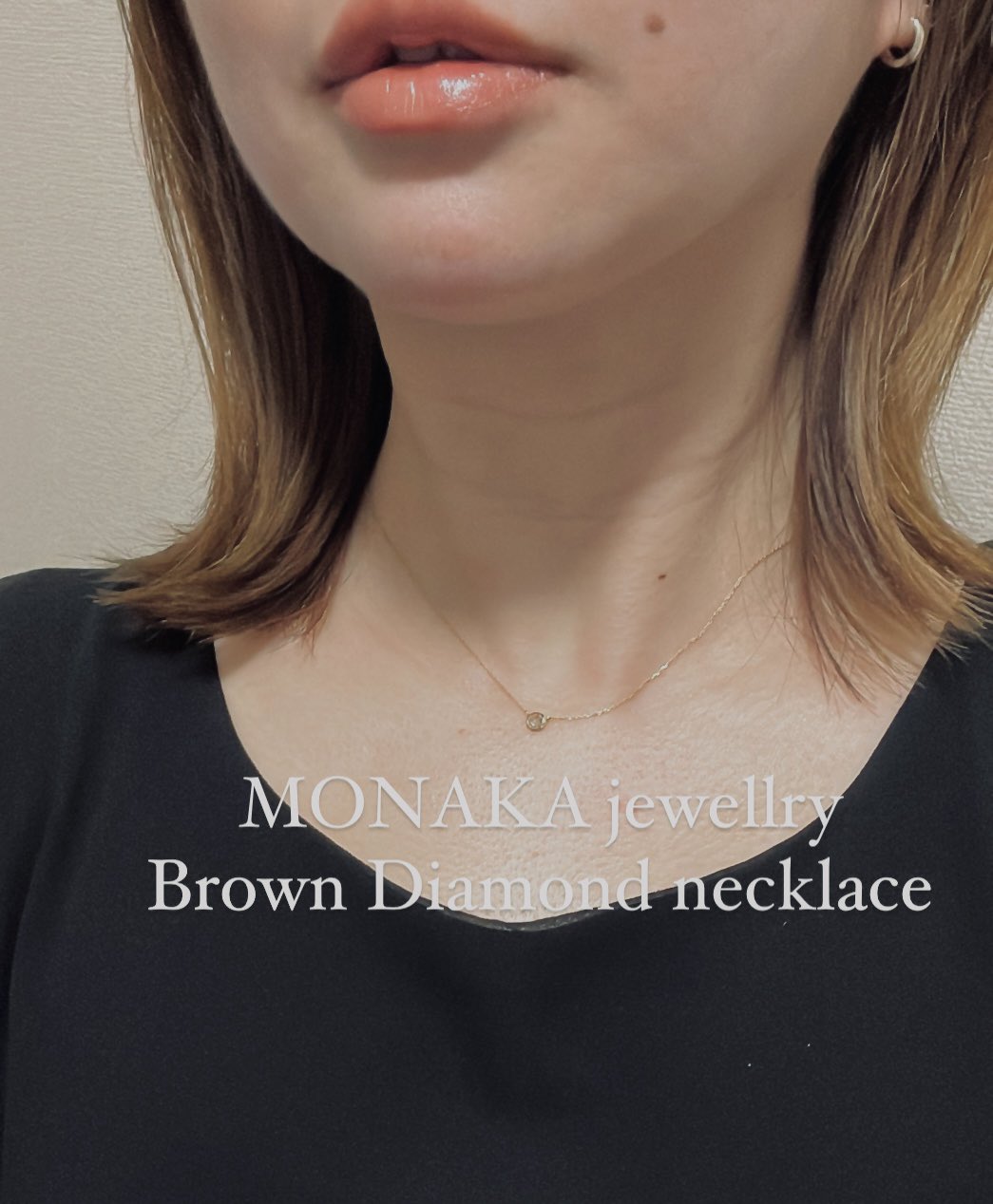 公式 MONAKA ブラウンダイヤモンド ネックレス アクセサリー