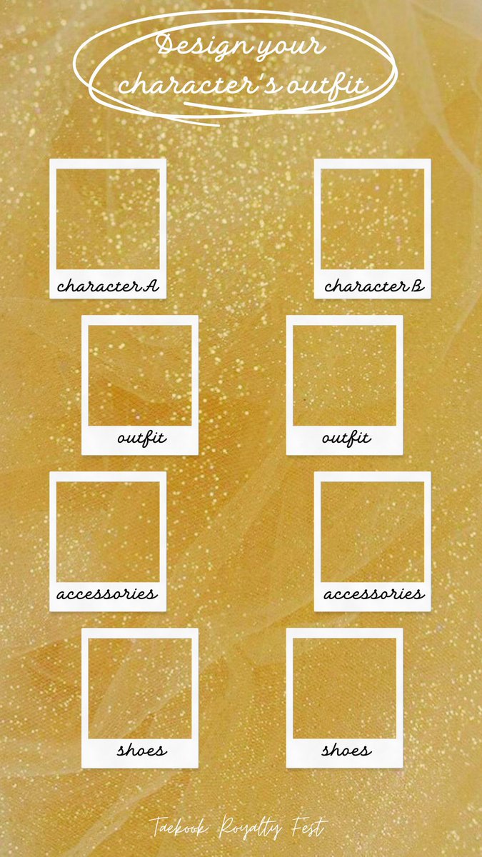 With the claiming period undergoing and writers picking up their pens already, why don't we all join in to play a little game?

Let's join in to design Taekook’s attire in your universe filled with royalty! Writers, readers and passerbys are all welcome!