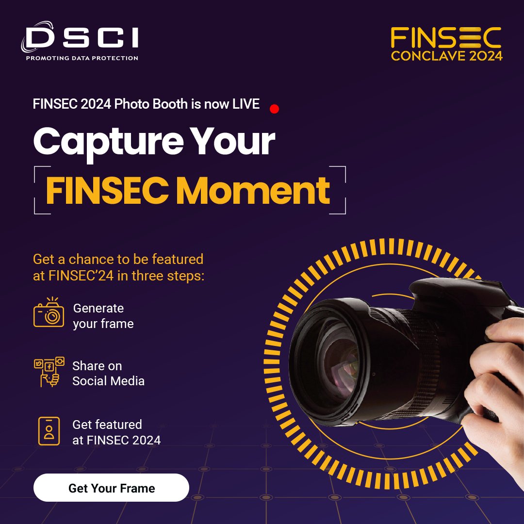 #FINSEC2024: 📸 The Photo Booth is now LIVE on our website! Capture your FINSEC moment and stand a chance to be featured at #FINSECConclave2024 in just three easy steps. Hurry, what are you waiting for? Get your frame now: lnkd.in/eJjR_E_u 🚨 Don't forget, our #FlashSale