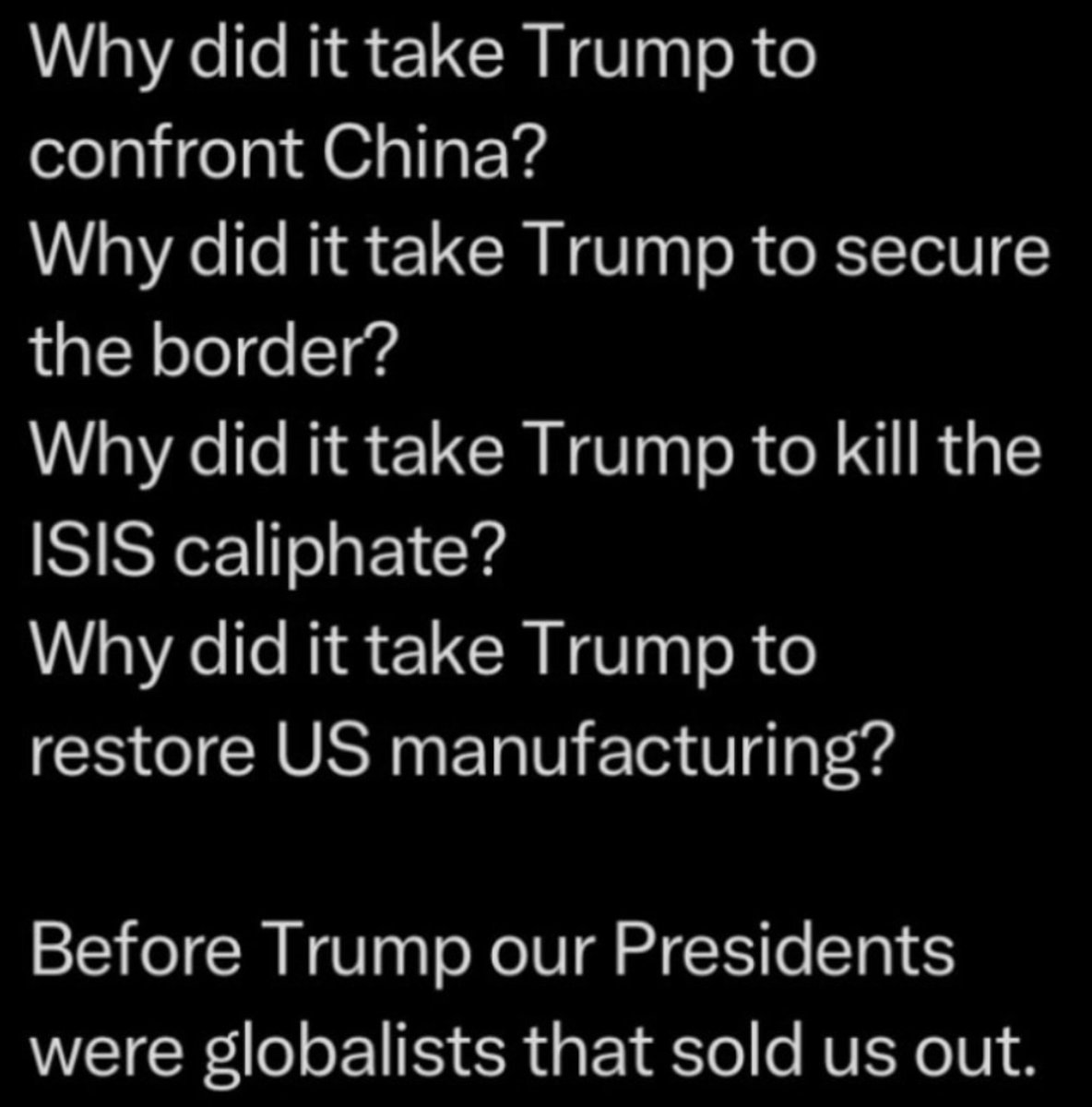 Its too bad people won't look at facts..🇺🇸President is suppose to work FOR America like Trump however before him they all sold🇺🇸out! #WakeUpAmerica