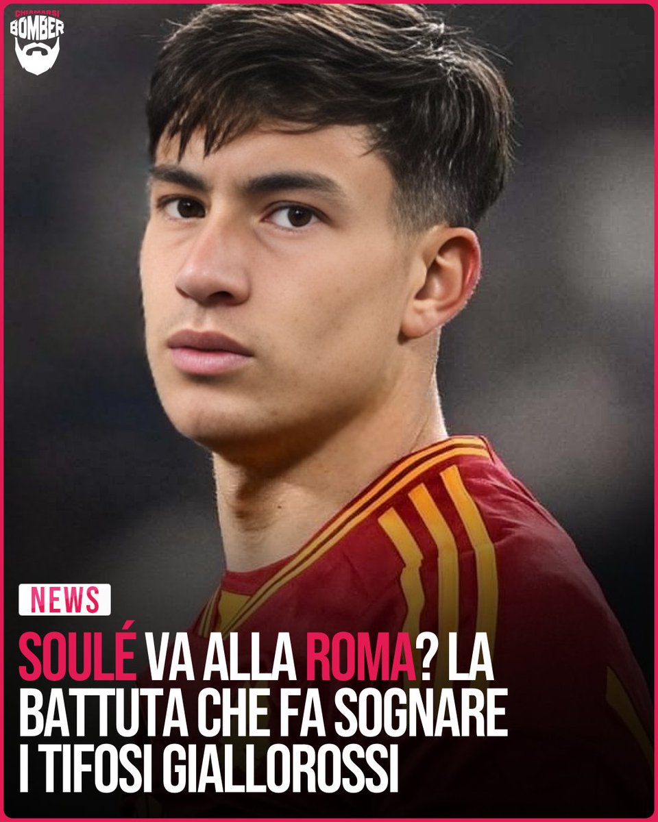 Come lo vedreste #Soulé alla #Roma? #calciomercato #14maggio #Juventus 
🔗 tiny.cc/soule