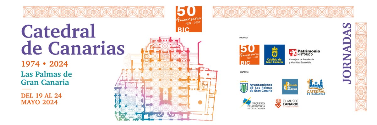 #Jornadas50BIC 🗣️¡Ya queda menos para que comiencen las jornadas 50BIC Catedral de Canarias (1974-2024)! #PatrimonioCanario #EsTodoTuyo #PatrimonioGc #CatedraldeCanarias #50BIC