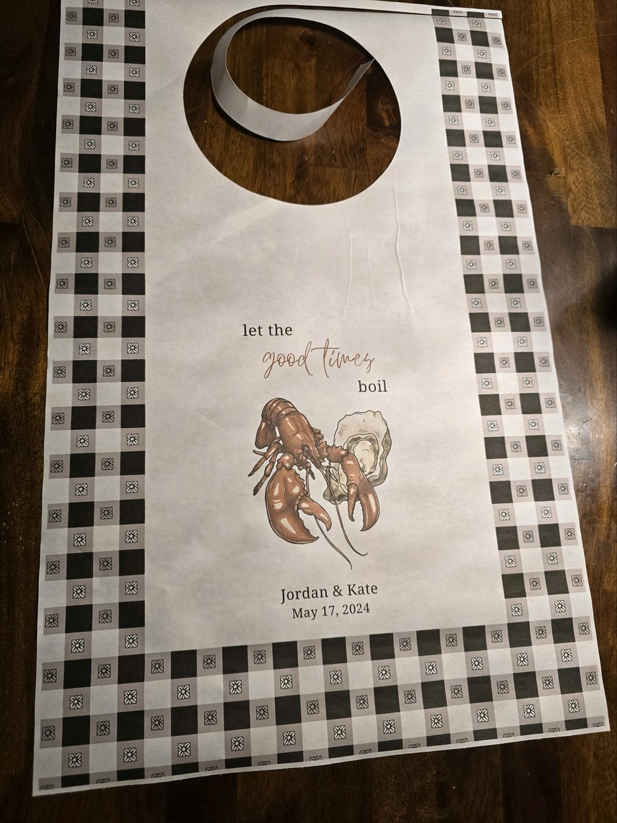 Party Bibs for your Bakes, Boils, Feeds and Fests! Like and Share! #partybibs #25years #birthdaybibs #adultdisposablebibs #eatdrinkbemarried #mr&mrs #idobbq #bibs #disposablebibs #polybibs #restaurantbibs #itswhatwedo #lobsterbibs #reunions