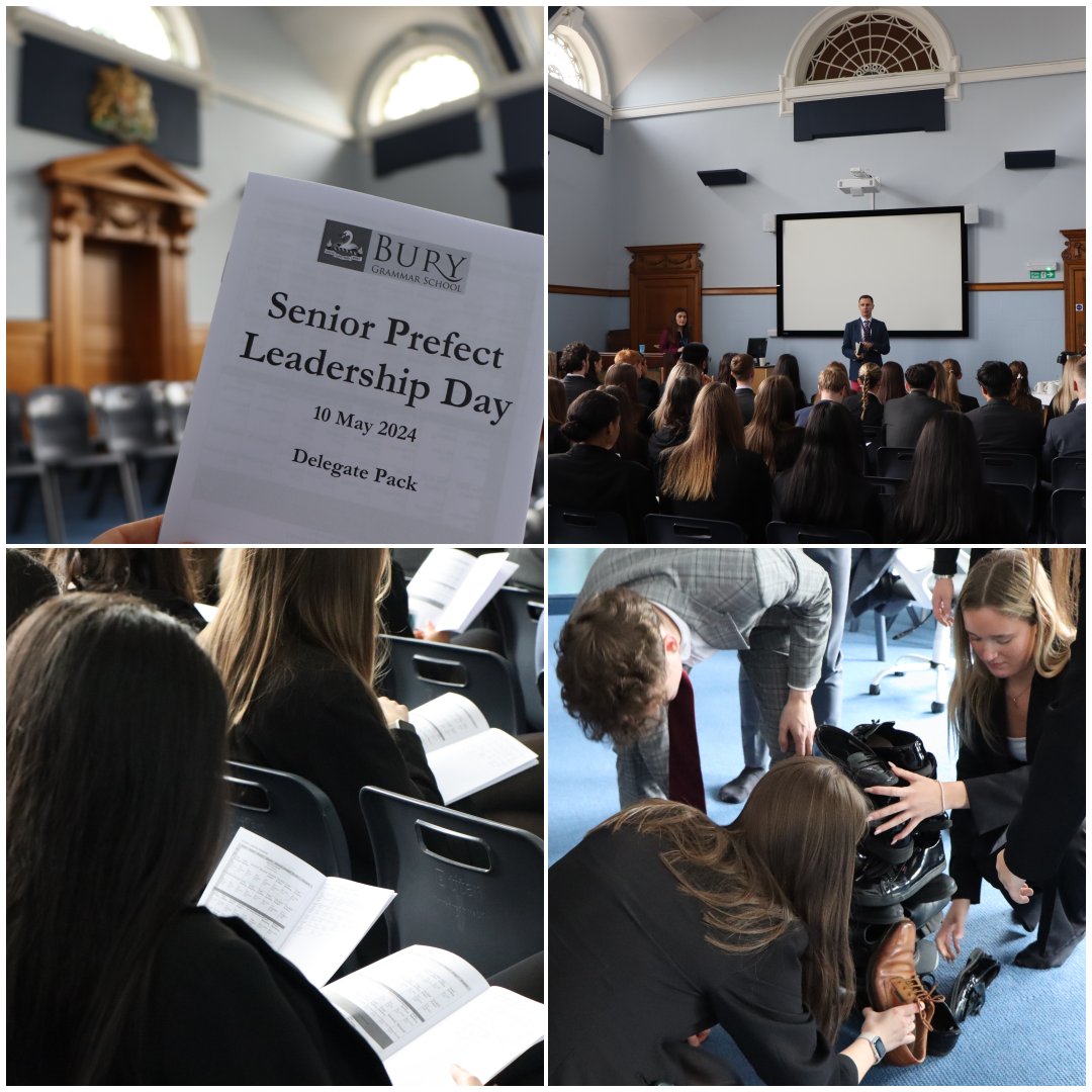 Our newly appointed Prefect Team for 2024-25 took part in a Senior Prefect Leadership Day to prepare for their important roles. The sessions included workshops on a range of skills including public speaking, leadership, safeguarding and team building. #BuryGrammarSchool