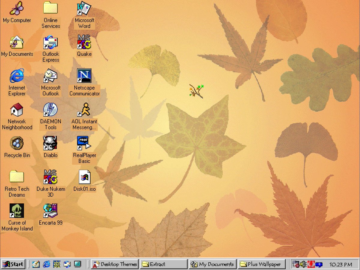 Windows 98 Plus: Falling Leaves