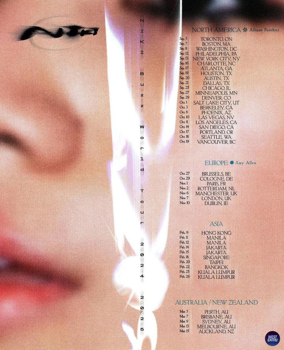 westenthu's tweet image. NIKI ZEFANYA Buzz Tour coming in Jakarta 14-15 Feb Y’all!! 🕊