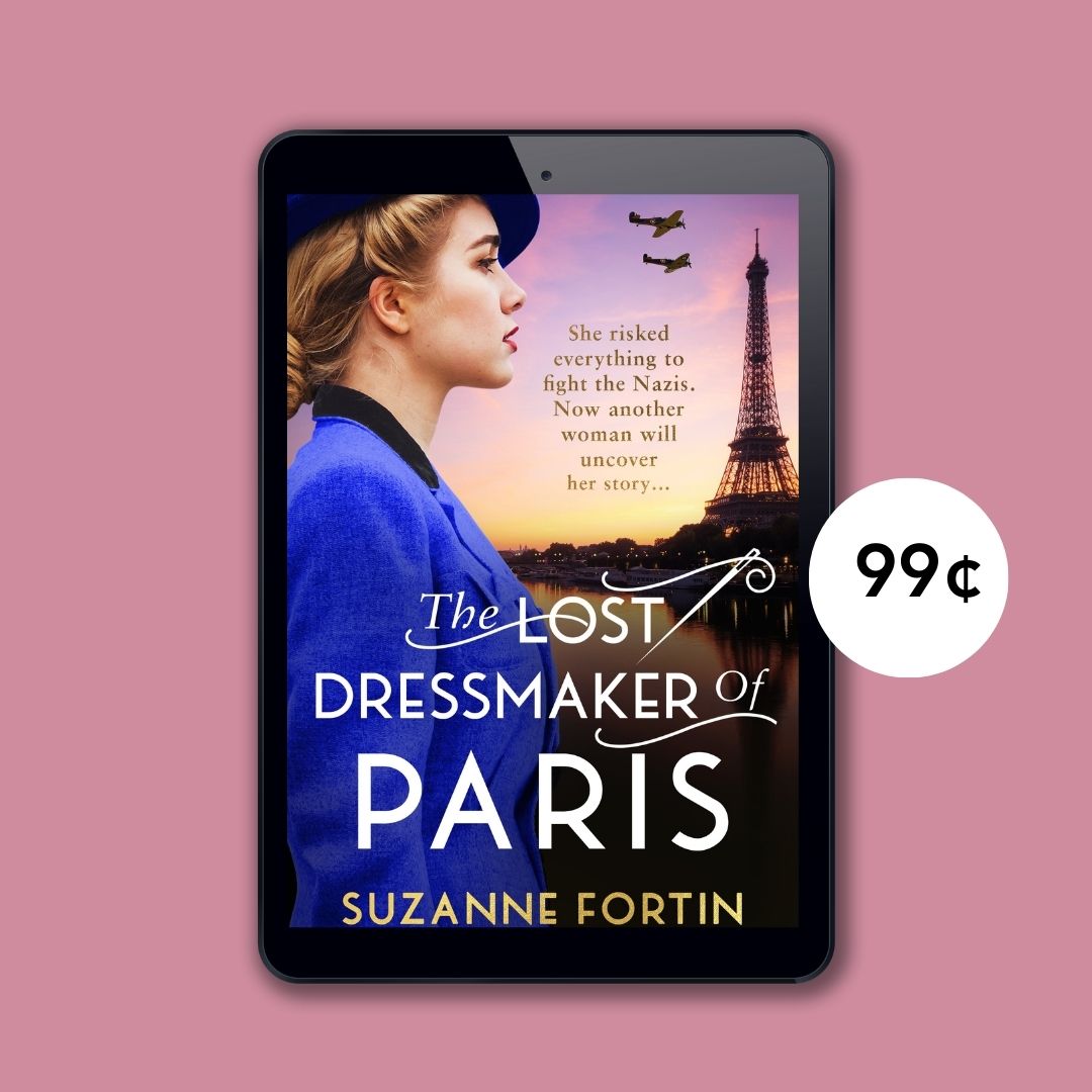 Good news, US followers! 🇺🇸 You can pick up the stunning #WW2 romance 'The Lost Dressmaker of Paris' by @suefortin1 for only $0.99 today 👗 Download your copy here: loom.ly/6eJEX-Q