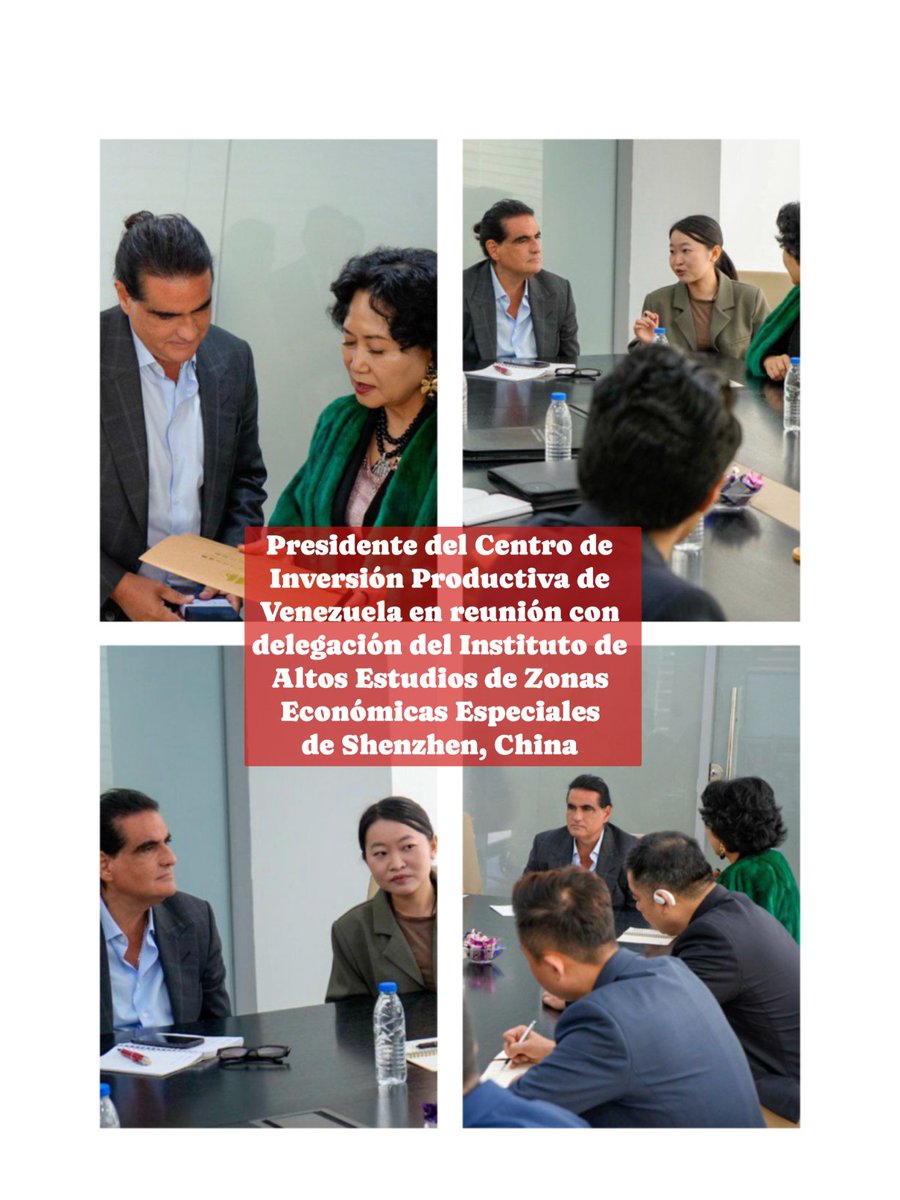 Alex Saab, @AlexNSaab, presidente del Centro de Inversión Productiva @CiipVen, continúa reafirmando compromiso de desarrollo de🇻🇪. Esta vez se reúne con delegación de alto nivel del Instituto de Altos Estudios de Zonas Económicas Especiales de Shenzhen🇨🇳 venezuela-news.com/alex-saab-sost…