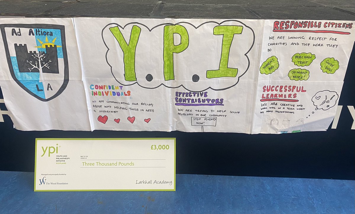 Loving this poster @LarkhallAc, and excited to see todays presentations - good luck to all teams in the #YPI showcase!