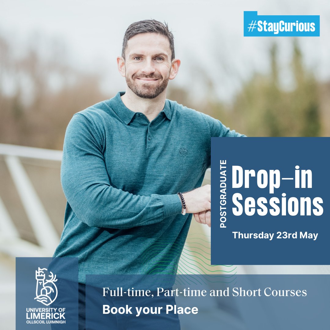 Now is your time to comit to curiosity! Join our Postgrad Drop-in Sessions on May 23, 4-6pm. Explore programmes tailored for grads, professionals, or career changers. Secure your spot now!

Book: eu1.hubs.ly/H094zfN0

#StudyAtUL #PostGradAtUL #StayCurious