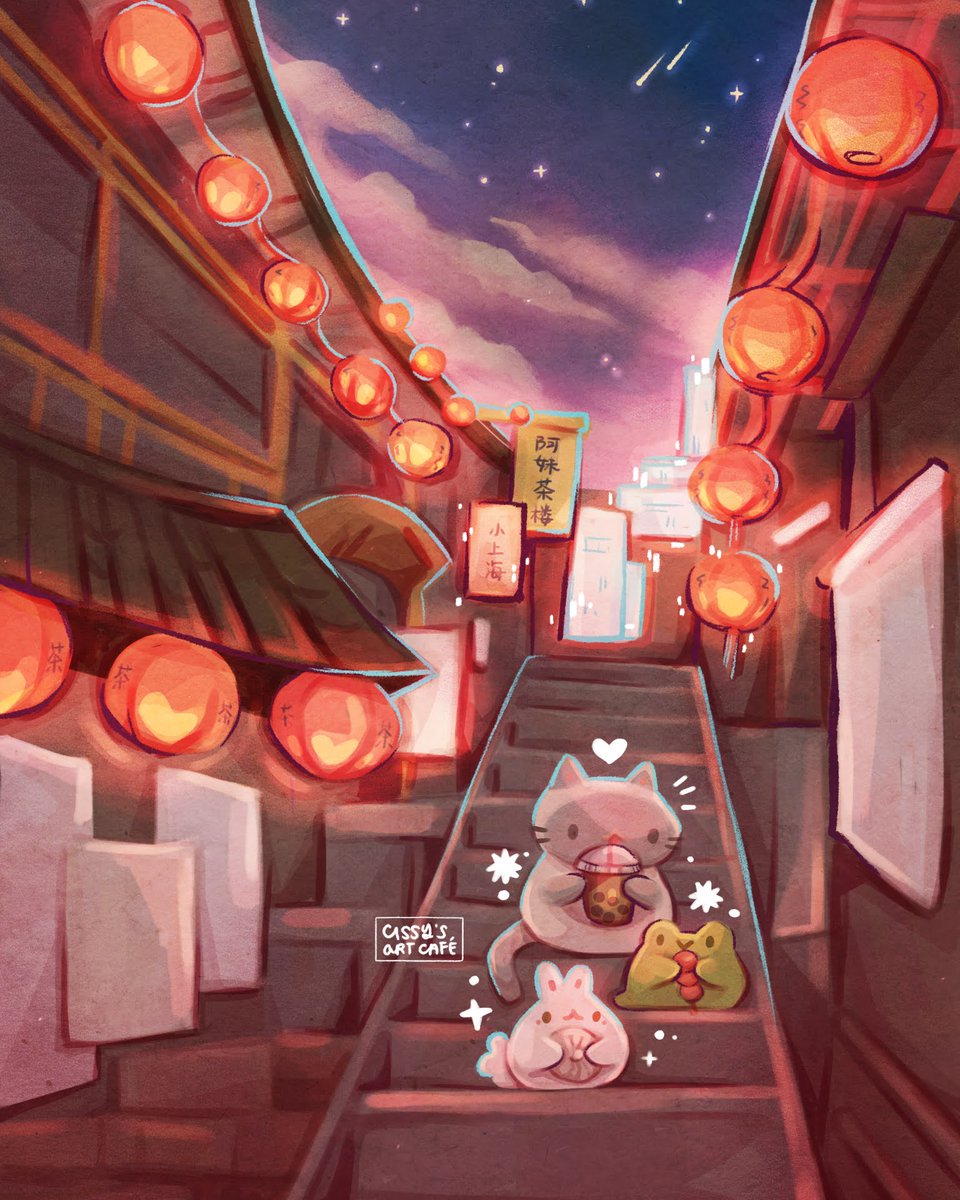 Exploring the side streets of jiufen 🧋🩷