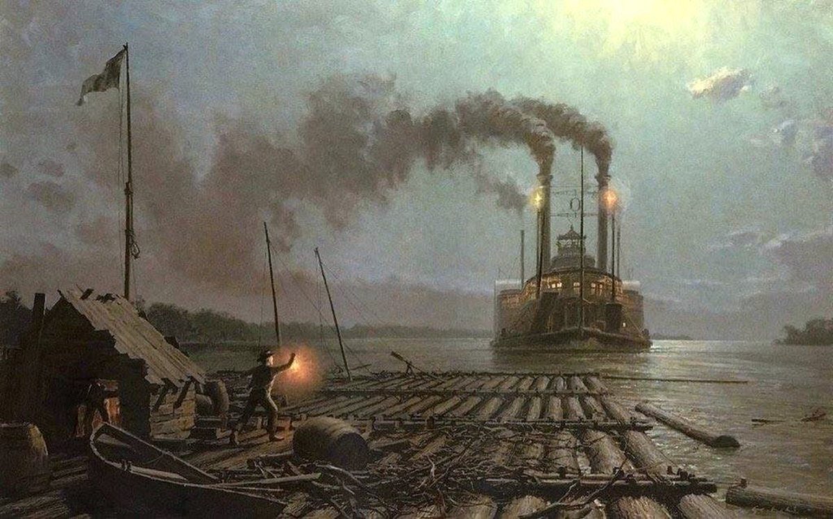 Steamboat on the Mississippy 1883