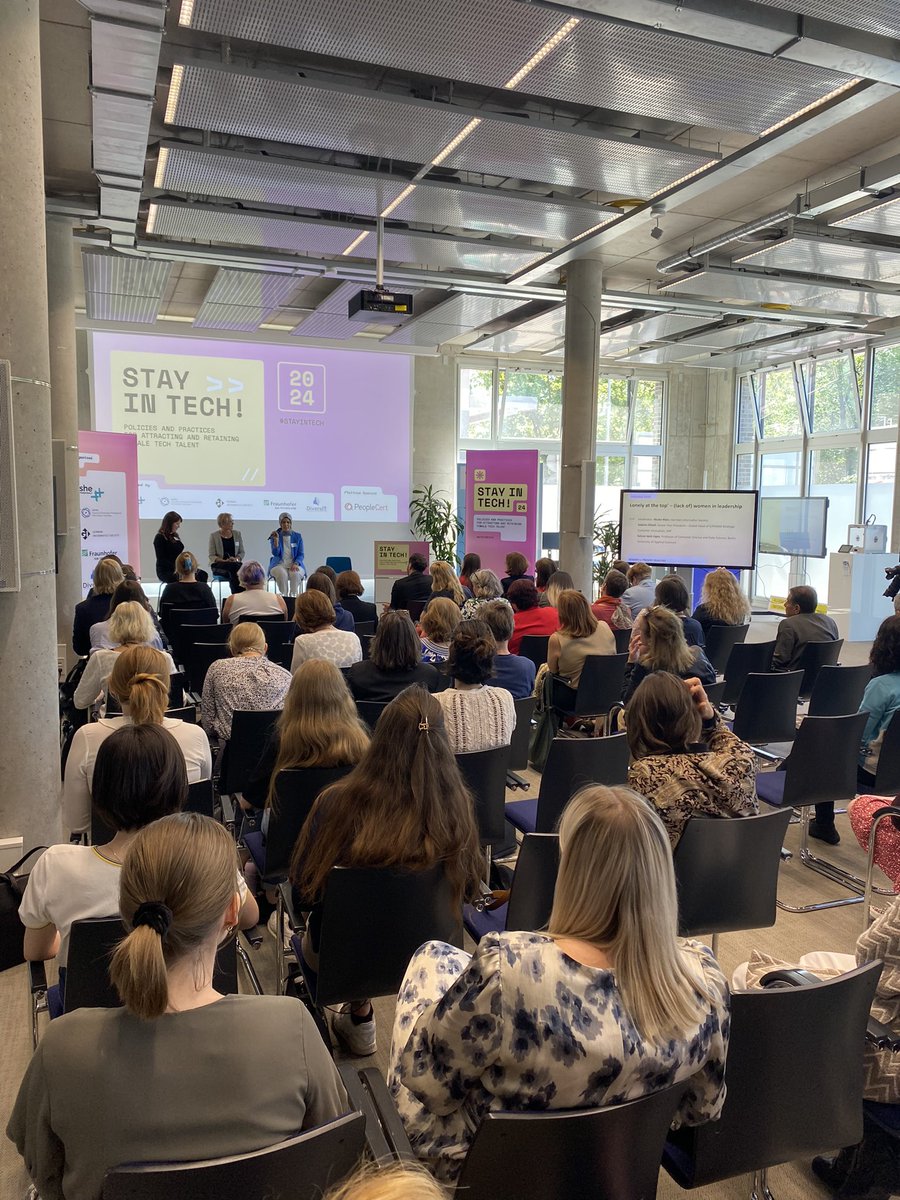 “Attracting and retaining female tech talent is not a model imperative, it’s a strategic advantage.” - B. Nicolaides at the #StayInTech Conference in Berlin today. 🙌 Let’s define a new culture of #leadership recognizing the power of #diversity.