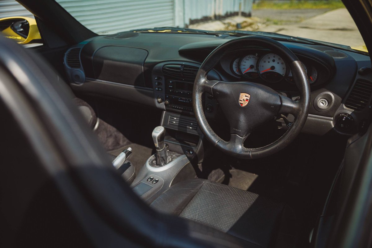 Live Auction | A Pastel Yellow 1998 Porsche 911 996 Cabrio (Manual) that's in exceptional condition inside and out ☀️ tinyurl.com/yva9g55d