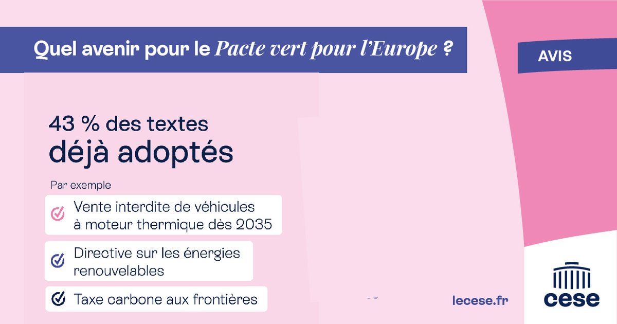 🔴 Séance plénière | #PacteVert
"Lors de son ultime session, le <a href="/Europarl_FR/">Parlement européen en France</a> a adopté à une large majorité plusieurs règlements avec un impact quotidien pour les Français : le règlement éco-conception &amp; celui sur les emballages, la promotion de la réparabilité, la directive