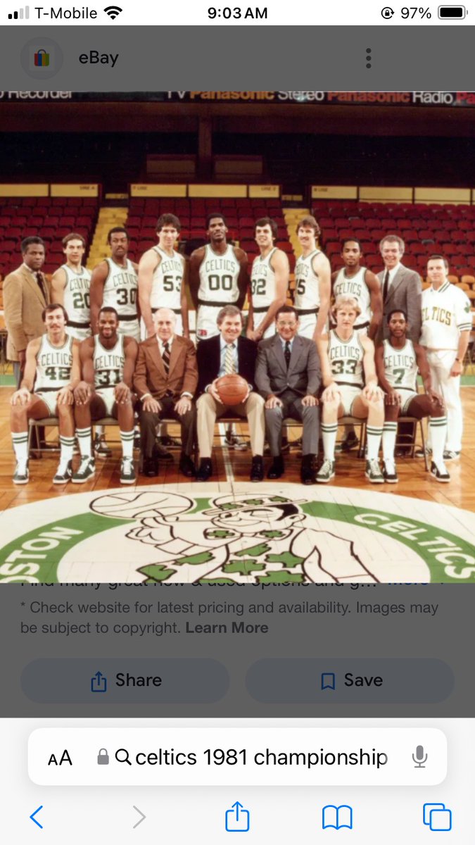 On this day in 1981 Larry Bird #33, wins his first NBA Championship and I got to witness my 1st championship as a Boston fan☘️☘️