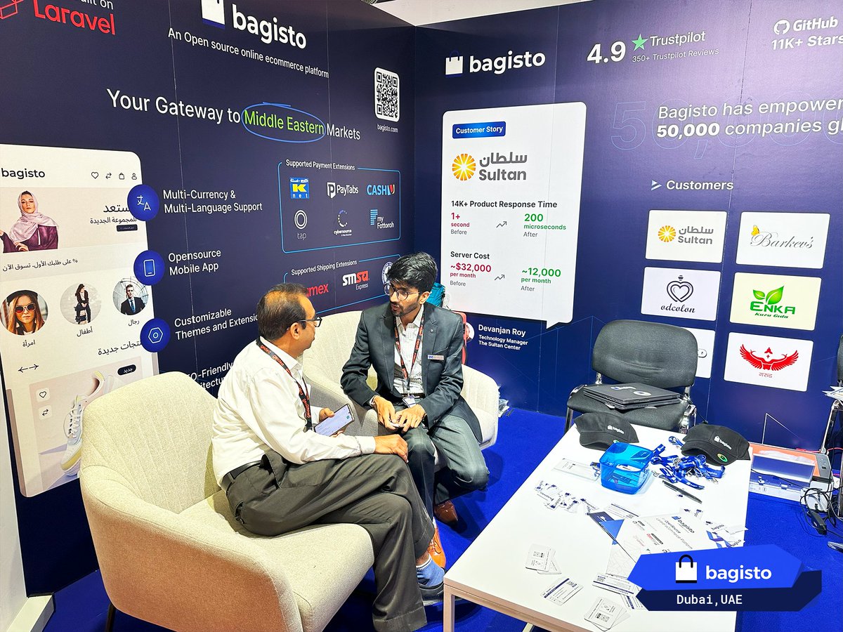 BagistoShop's tweet photo. Meanwhile, #bagisto #SaaS #opensource #Mobile experts interact with more #tech enthusiasts at #SeamlessDXB. https://t.co/lyjsZ3JHzQ
