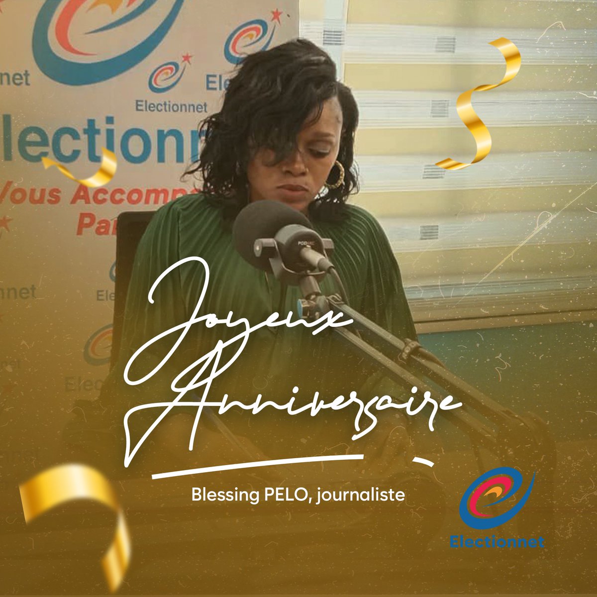 ElectionNet's tweet image. Joyeux anniversaire à notre incroyable journaliste, Blessing Pelo !📷📷📷
Chez Election-net, on te souhaite une journée remplie de joie et de réussite ! Continue d&apos;inspirer et de briller de mille feux ! #ElectionNet #Journaliste #Anniversaire #Talentueuse