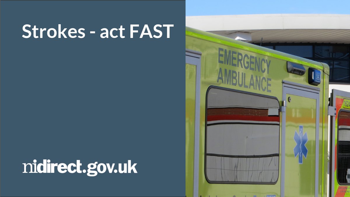 You should ‘act FAST’ and call 999 if you think someone is having a stroke.
It could save their life.
Information and advice: nidirect.gov.uk/news/recognise…
#StrokeAwarenessMonth
@healthdpt @publichealthni @HSC_NI