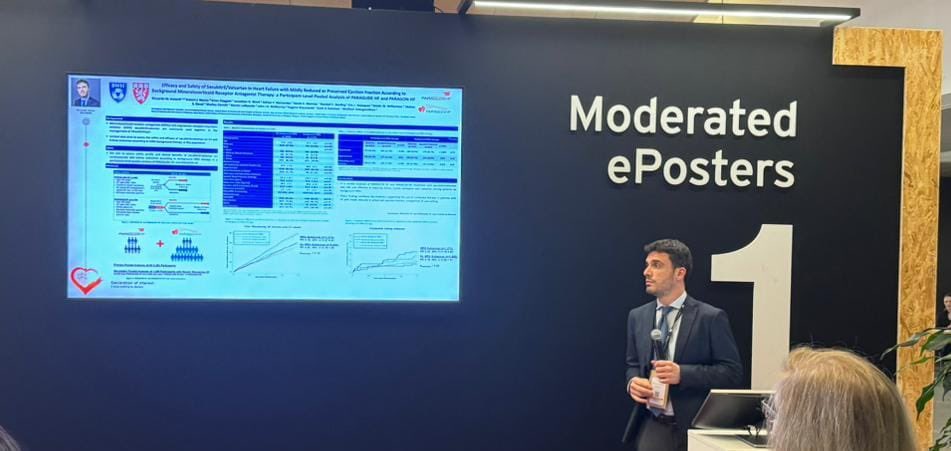 Data from #PARAGON and #PARAGLIDE showed that ARNI+MRA improved kidney outcomes in HFmrEF and HFpEF pts. Data presented by @RInciardi at #HeartFailure2024 🇵🇹