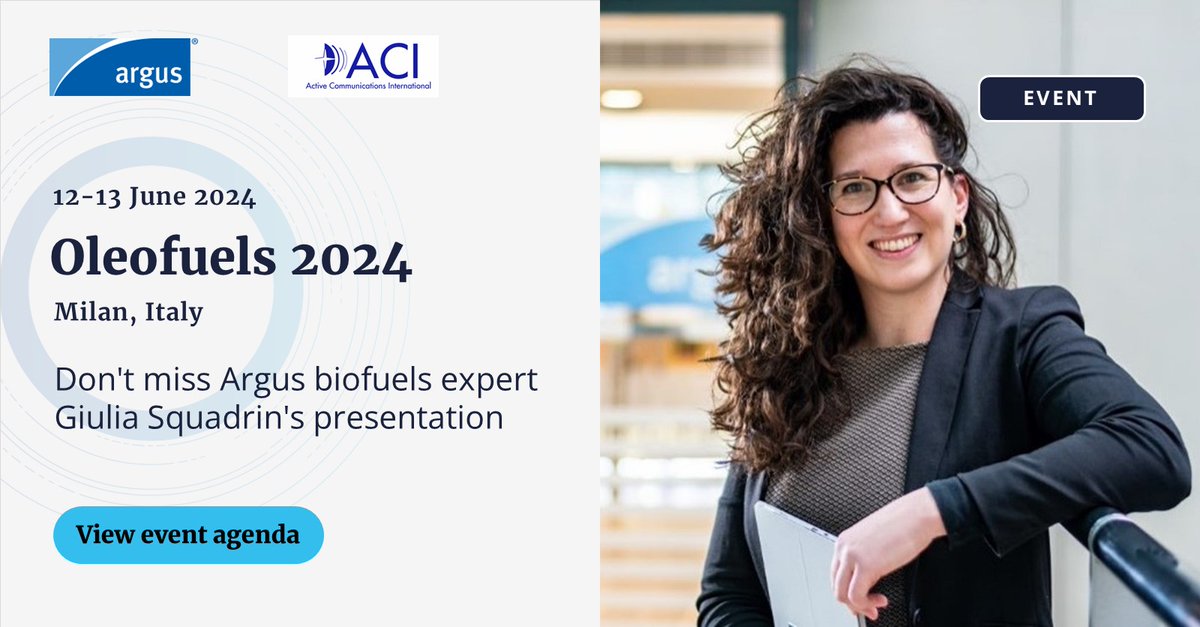 Giulia Squadrin will present on 𝗙𝗔𝗠𝗘 𝗯𝗶𝗼𝗱𝗶𝗲𝘀𝗲𝗹 𝘃𝘀 𝗛𝗩𝗢 on day 2 of the Oleofuels 2024 conference. Hear about decarbonising the transport sector, overcomeing feedstock challenges, European mandates and legislation and more okt.to/sxevCL