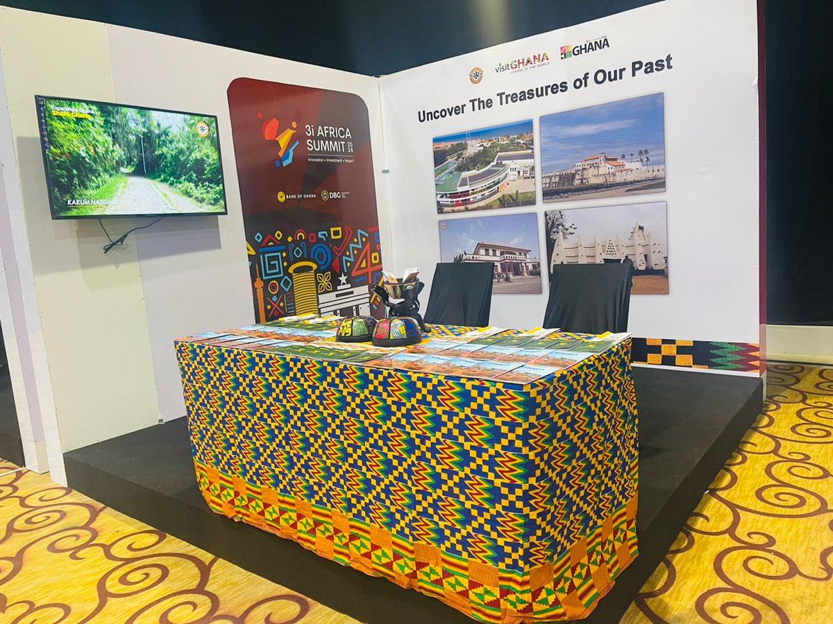 Visit our stand at the ongoing 3i Summit Exhibition at the AICC, organized by Bank of Ghana, Development Bank and Fintech. Don't forget to pass by our stand at the (AICC) for all your tourism enquiries and needs. #experienceghana #shareghana #exhibition #3isummit