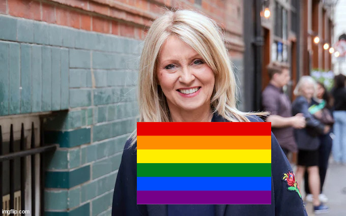 Esther McVey hates rainbow flags, loves diddling her expenses. Don't RT she will hate it, or do.