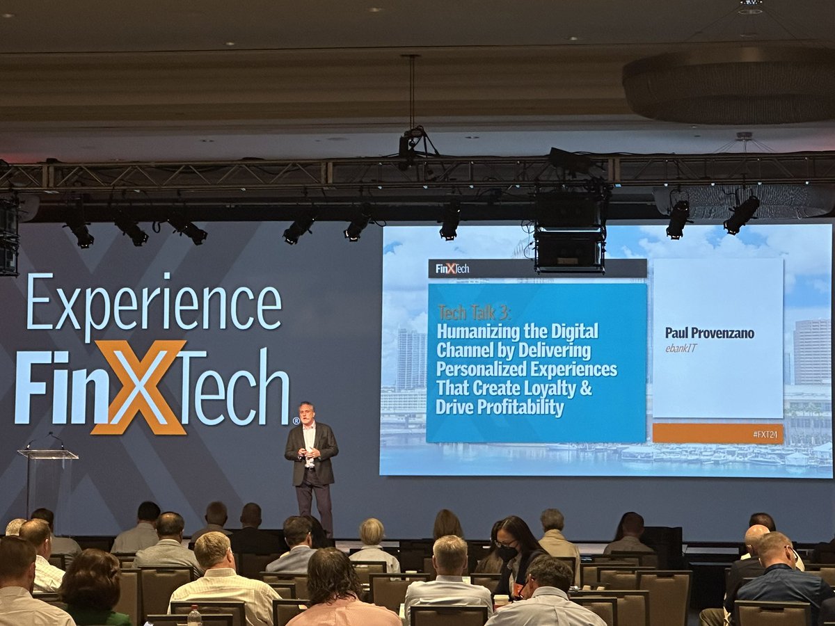 Paul Provenzano demonstrates how @e_bank_it enables FIst to deliver the same humanized & accessible #digital experiences across all channels. #FXT24