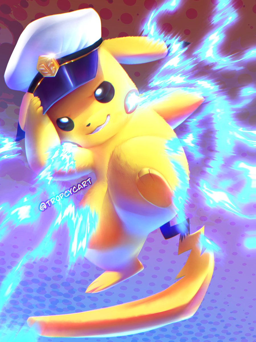 Captain Pikachu! #pikachu #CaptainPikachu #PokemonHorizons #pokemon #fanart #digitalart #art