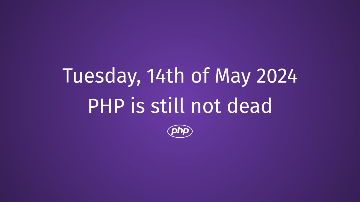 PHP still not dead #php #PHPLearning #LegacyPHP #PHPProgramming #PHPInnovation #FarewellPHP #PHPFuture #PHPUpdates #PHPCommunity #PHPCode