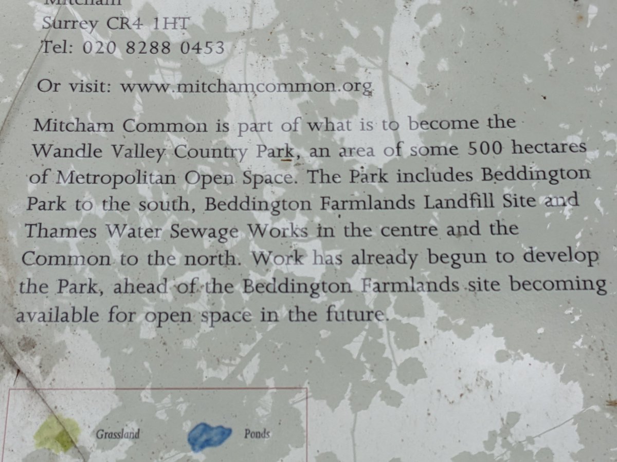 The ambition for what Beddington Farmlands could be - as described by @MitchamCommon Conservators on its welcome panel