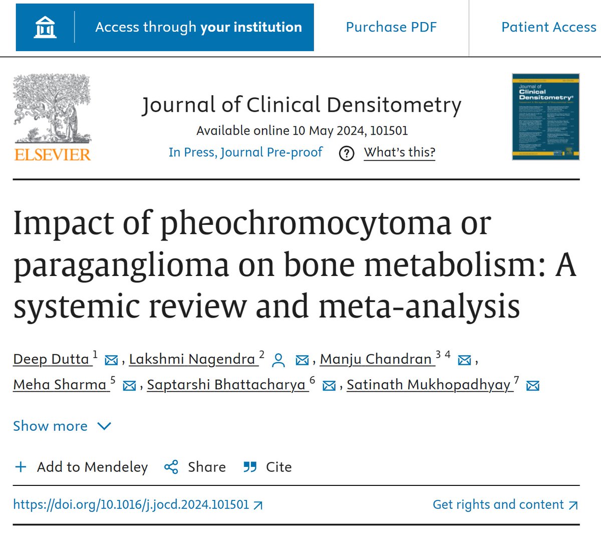 People living with #pheochromocytoma & #paraganglioma have significantly lower #TrabecularBoneScore, increased bone turnover markers & impaired #bone health. 
Some recovery does happen post #surgical #cure.
These people deserve to be #handled with #care to prevent #fractures;
