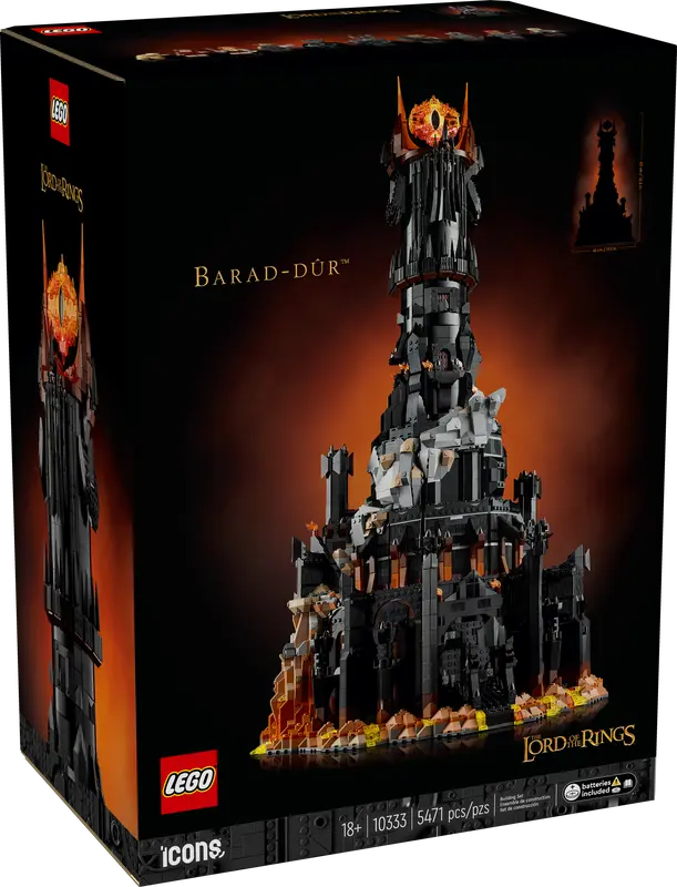 LEGO has announced LEGO The Lord of the Rings: Barad-dûr. It contains 5,471 pieces and costs $459.99. It will be available June 1 for LEGO Insiders, June 4 for everyone else) zdcs.link/weZrq

Sign up for LEGO Insiders program for free here zdcs.link/Od1y2