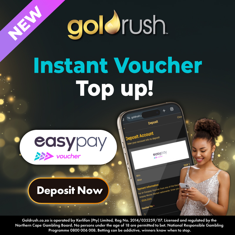 #Goldrush is proud to announce that we now offer a new voucher top-up method: EasyPay. 

This digital cash solution allows clients to seamlessly and instantly obtain their cash winnings online using a 16-digit PIN.

#EasyPay #Goldrush #FeelTheRush #DigitalCash