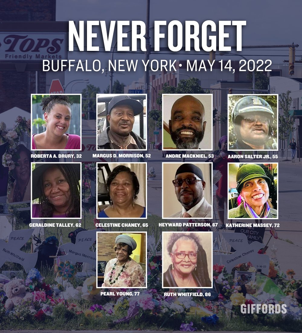 Two years ago today, a white supremacist shot and killed 10 people and injured three others at a Tops supermarket, simply because they were Black. The gunman drove hours to target the only grocery store in a predominantly Black neighborhood in Buffalo, New York. As we remember