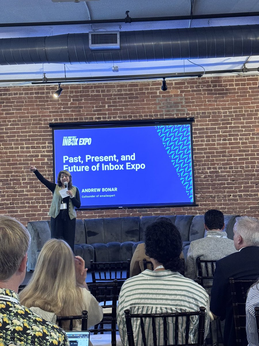 The <a href="/inboxexpo/">Inbox Expo</a> inaugural US conference is officially underway! So incredibly excited to be here among so many of my industry peers! #inboxexpo <a href="/emailindustries/">Email Industries</a>