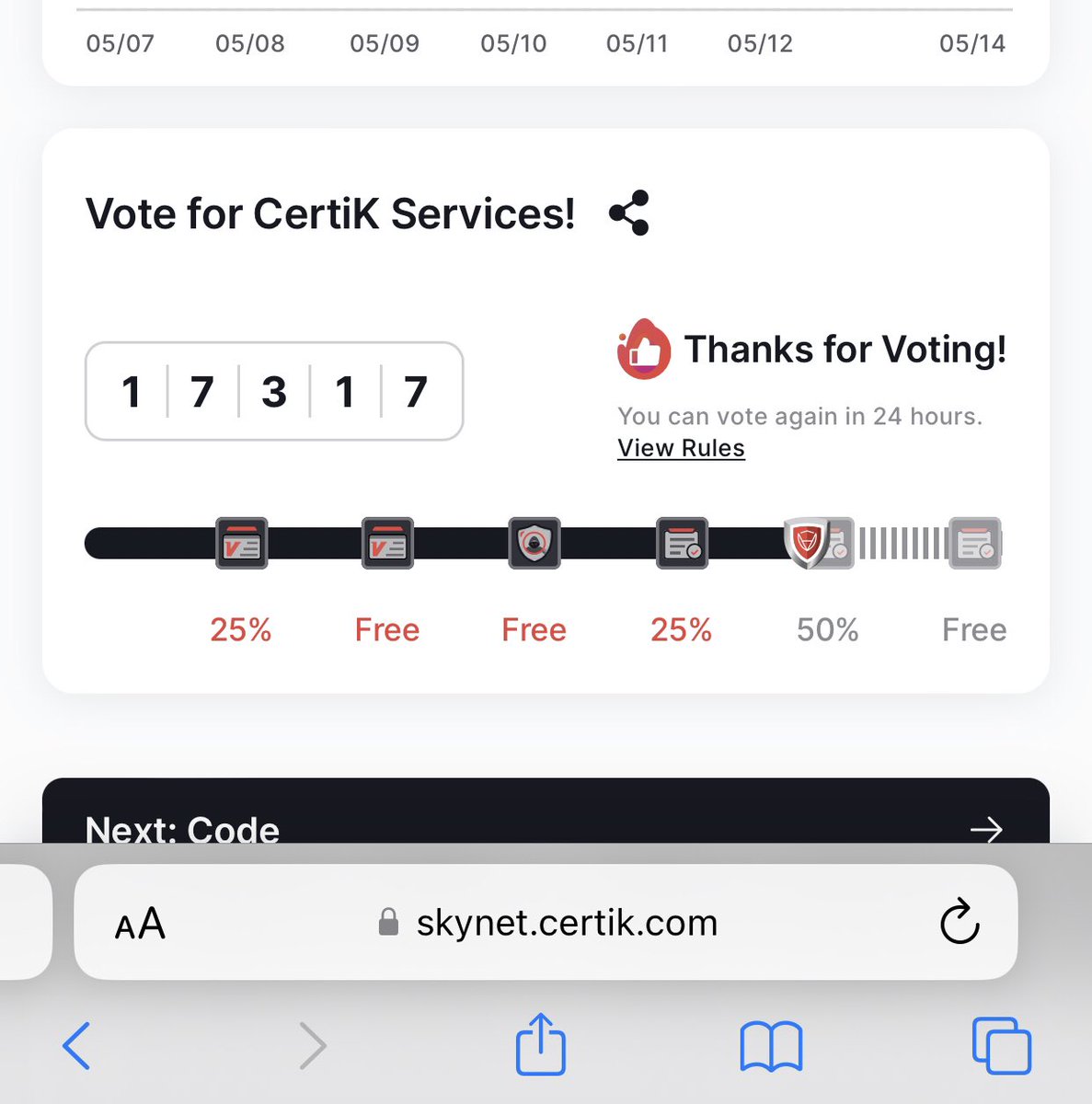 #SaitaChain #STC  #SaitaCard 
#CryptoCommunity  #CryptoNews

#Vote4SaitaChain here⬇️🫶💯☀️

skynet.certik.com/projects/saita…