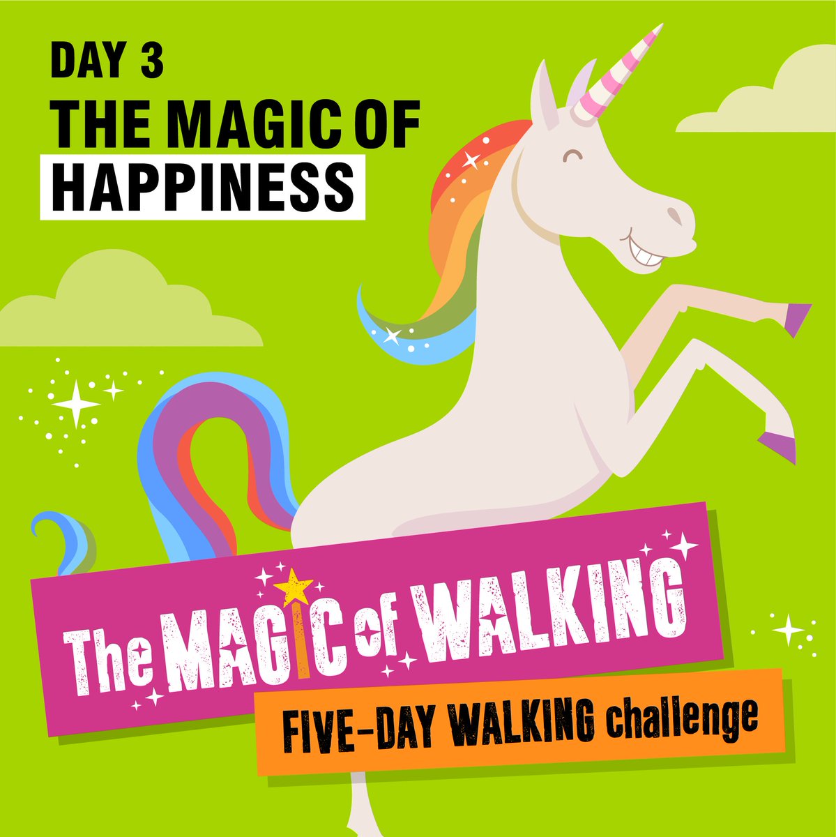 🦄We're already halfway through #WalkToSchoolWeek! Today children are discovering ‘the magic of happiness’, learning how walking or wheeling is a great way to clear our heads and boost morale, arriving to school happy, refreshed and ready to learn. #MagicOfWalking