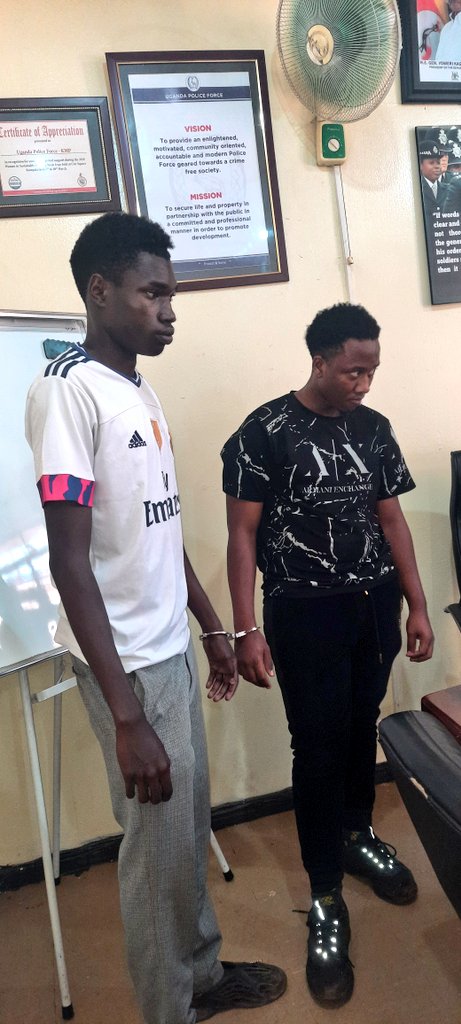 PoliceUg's tweet photo. Here they are! Apparently they were doing the video for tiktok likes https://t.co/oV5QqSeK0e