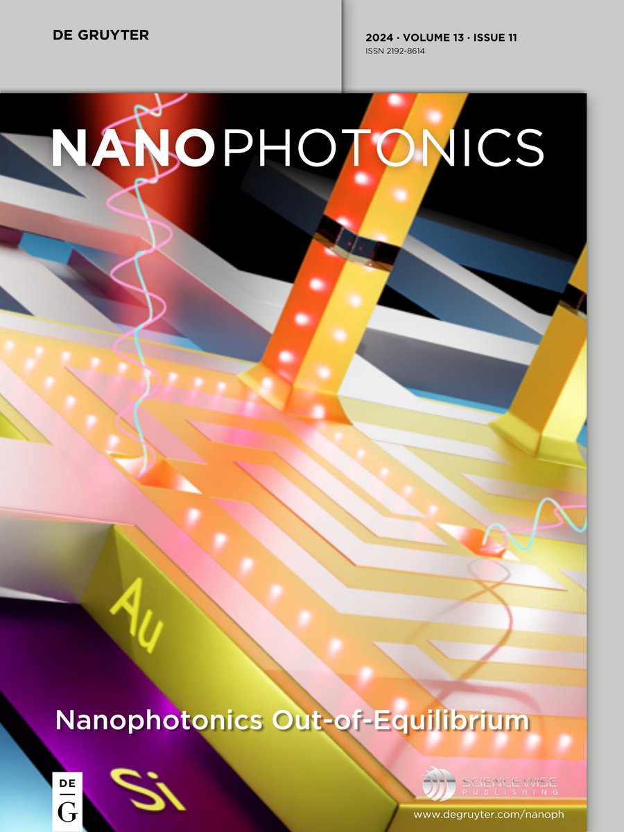 Out today, Volume 13 Issue 11 - Special Issue: Nanophotonics out of equilibrium “Light may be trapped on surfaces by coupling to surface plasmon polaritons (SPPs) that propagate along metal/dielectric interfaces. This journal cover depicts a conceptual hybrid 3D plasmonic…