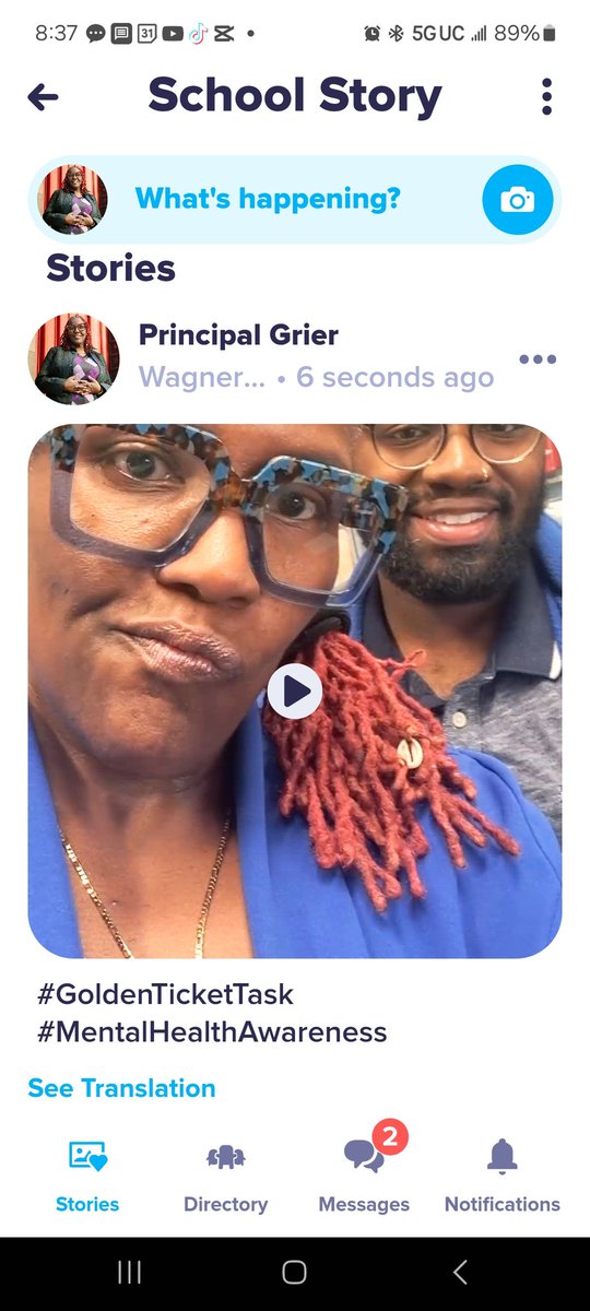 Class Dojo Updates

Principal G and AP Cooper

#GoldenTicketChallenge 

Find a story, song or poem with your last name in it. Why? Because we are beautifully and wonderfully made &amp; you're worth  it
#mentalhealthawareness 
Remember to log those sleep hours and get them signed!