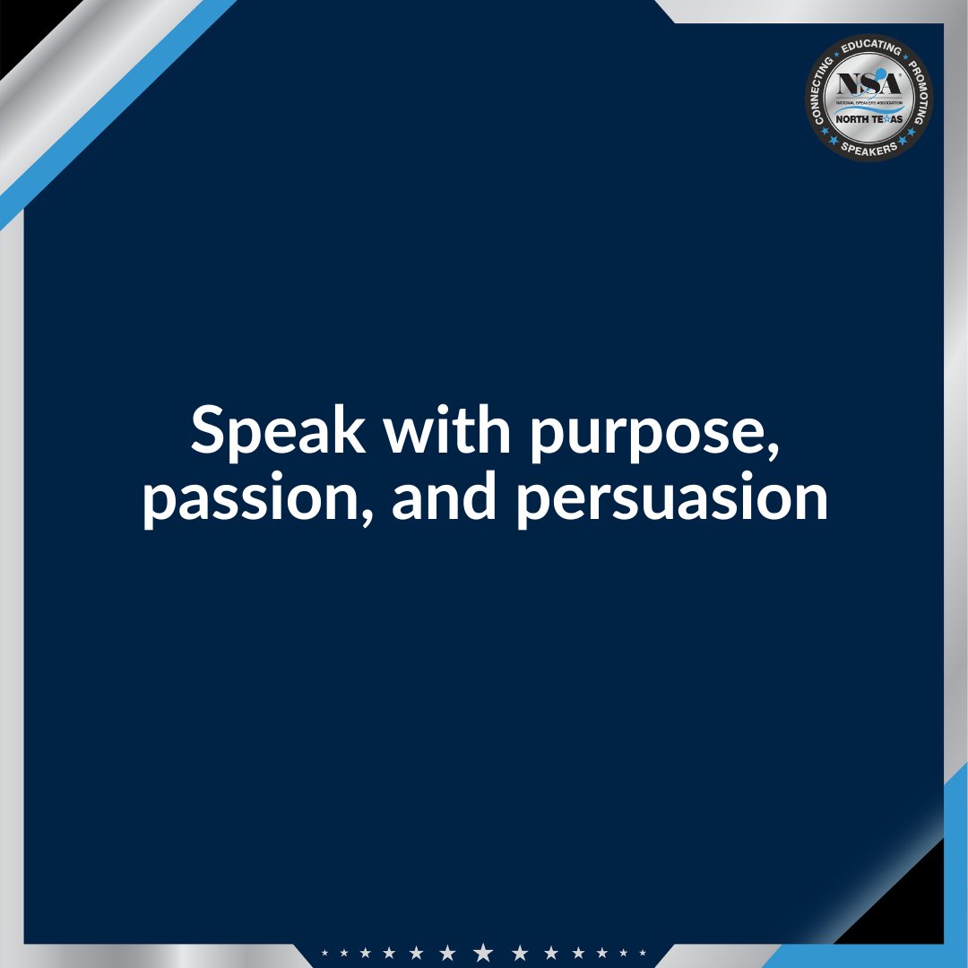 Speaking with purpose, passion, and persuasion is like adding rocket fuel to our message. 

When we speak with clarity and conviction, it grabs people's attention and drives them to action.

Leave a 🔥 if you agree!

#SpeakWithPurpose #PersuasiveSpeaking #ClarityIsKey