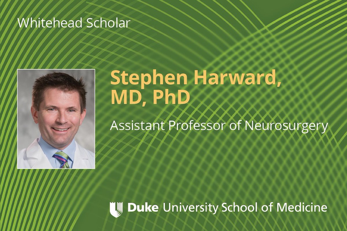 Congratulations to Dr. Harward -- Whitehead Scholars Program!