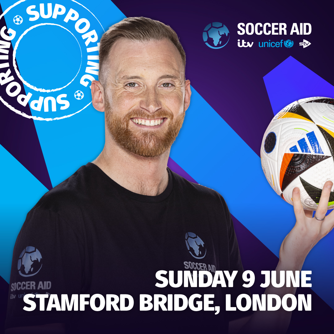Toby Tarrant is supporting Soccer Aid for UNICEF 🤝 💙 Get your tickets now: bit.ly/4chhlxN @tobytarrant | #SoccerAid
