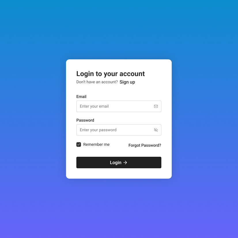 Here is how you can make this form using the @gluestack Figma kit 👇